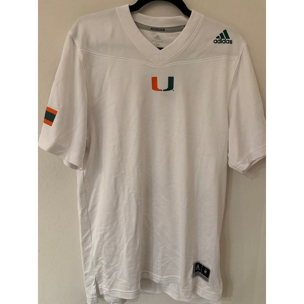 University of Miami-Damien Martinez Men's Adidas #6 Jersey Size Medium -NWT